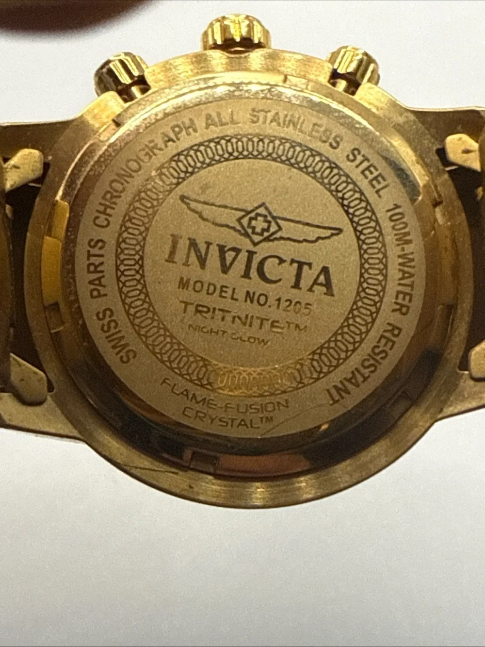 The Invicta Men's 1205 Specialty Quartz Chronograph Dial Watch New Battery!!